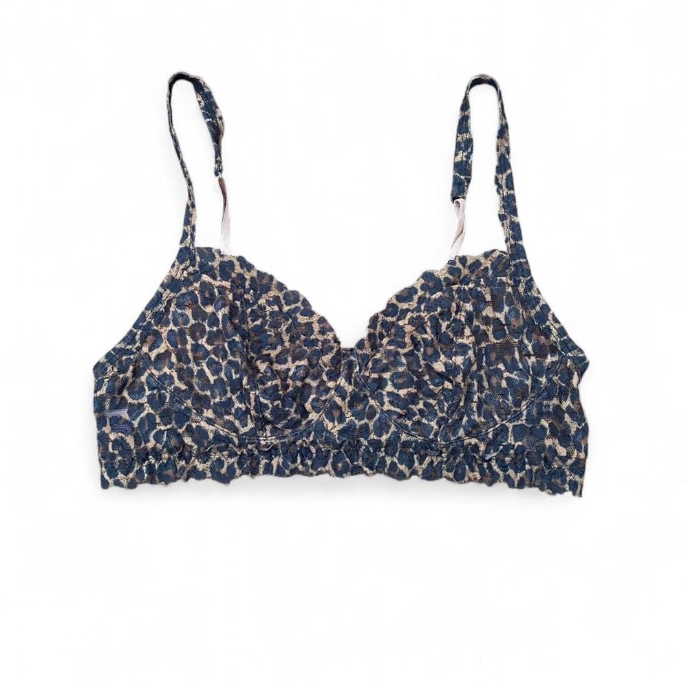 leopard print lace bralette